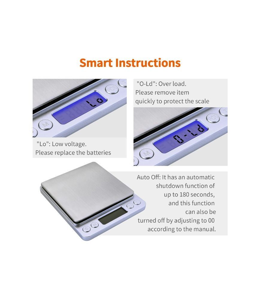عرض قطعتين من ميزان رقمي دقيق متعدد الاستخدامات